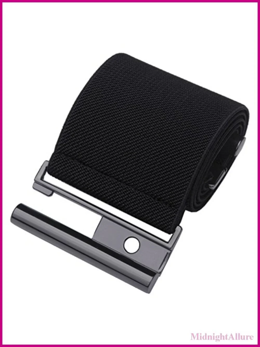 Wide Elastic Waist Belt Cinch Trimmer Stretchy Waistband Hook Buckle
